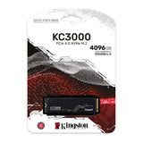 Kingston SKC3000D/4096G KC3000 4096GB PCIe 4.0 NVMe M.2 SSD - High-Performance Storage for Desktop and Laptop PCs