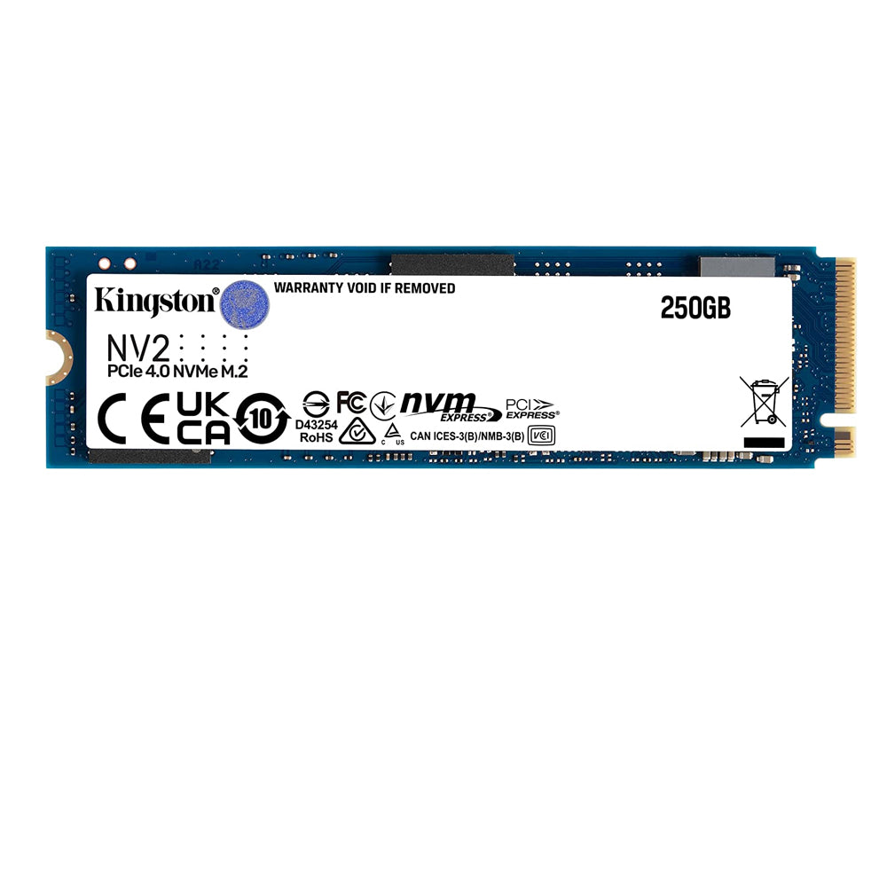 Kingston SNV2S/250G NV2 250G M.2 2280 NVMe, PCIe 4.0 Gen 4x4, Up to 3000 MB/s Internal SSD