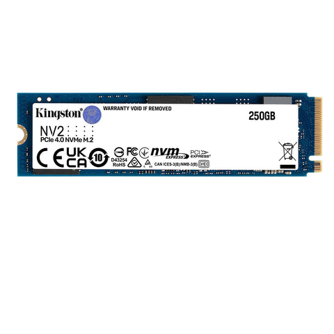 Kingston SNV2S/250G NV2 250G M.2 2280 NVMe, PCIe 4.0 Gen 4x4, Up to 3000 MB/s Internal SSD