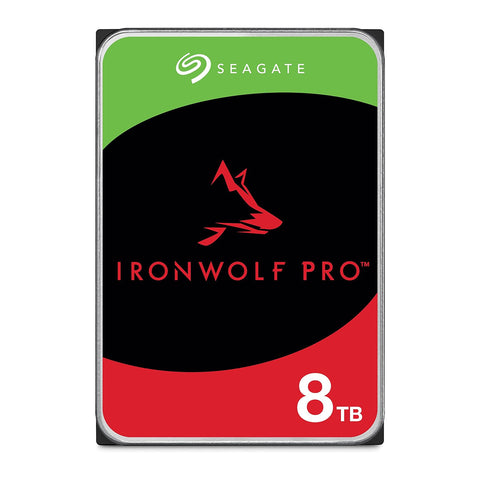 Seagate IronWolf Pro 8 TB Enterprise NAS Internal HDD CMR 3.5 Inch SATA 6 Gb/s, 7,200 RPM 256 MB Cache (ST8000NT001)