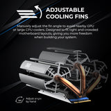 Titanium Micro Nitro Flex M.2 SSD M.2 2280 SSD Rocket Heatsink Built-in 30mm PWM Cooling Fan TMHSFM9NITROFLEX