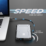 Titanium One Portable External SSD 4TB USB 3.2 Gen 2 IP66 Water/Dust/Shock Proof for PC Laptop Mac Android Game Console