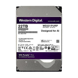 WD 22TB WD Purple Pro Surveillance Internal Hard Drive HDD - SATA 6 Gb/s, 512 MB Cache, 3.5" WD221PURP