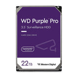 WD 22TB WD Purple Pro Surveillance Internal Hard Drive HDD - SATA 6 Gb/s, 512 MB Cache, 3.5" WD221PURP