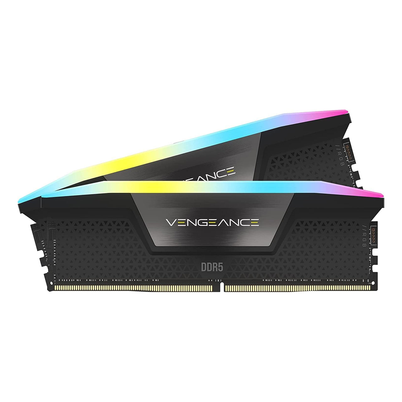 Corsair CMH32GX5M2B6400C36 VENGEANCE RGB DDR5 RAM 32GB (2x16GB) 6400MHz CL36-48-48-104 1.35V Intel XMP 3.0 Memory - Black
