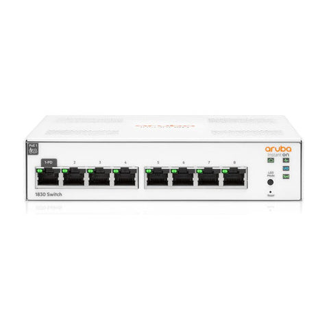 HPE Networking Instant On 1830 8-Port Gb Smart Switch | Fanless | US Cord | JL810A#ABA