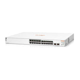 HPE Networking Instant On 1830 24-Port Gb | 12-Port Class 4 PoE Smart Switch (195W) - 24x 1G | 2X SFP | US Cord | JL813A#ABA