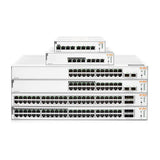 HPE Networking Instant On 1830 24-Port Gb | 12-Port Class 4 PoE Smart Switch (195W) - 24x 1G | 2X SFP | US Cord | JL813A#ABA