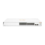 HPE Networking Instant On 1830 24-Port Gb | 12-Port Class 4 PoE Smart Switch (195W) - 24x 1G | 2X SFP | US Cord | JL813A#ABA