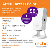 HPE Networking Instant On AP11D Access Point w uplink and 3 Local Ports | Power Source not Included | R2X15A
