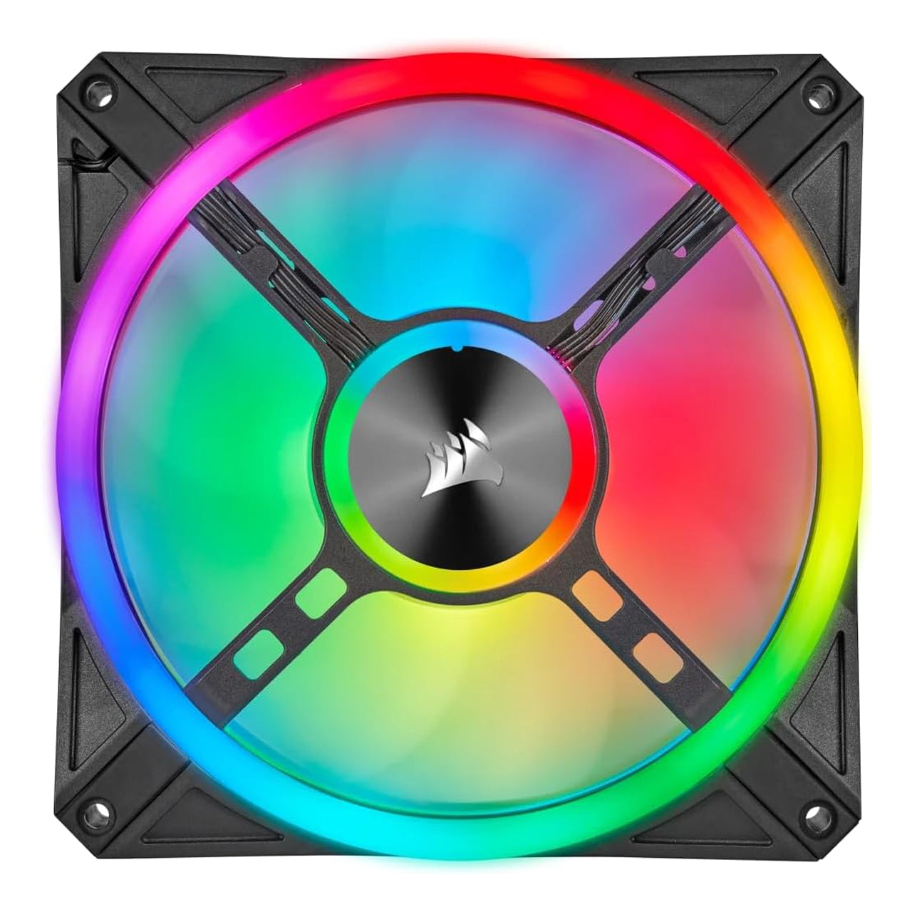 Corsair CO-9050099-WW QL Series, QL140 RGB, 140mm RGB LED Fan, Single Pack, Black