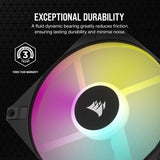 Corsair CO-9050162-WW iCUE AF120 RGB SLIM 120mm PWM Fluid Dynamic Bearing Fan — Black Single Pack