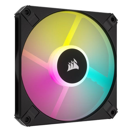 Corsair CO-9050162-WW iCUE AF120 RGB SLIM 120mm PWM Fluid Dynamic Bearing Fan — Black Single Pack
