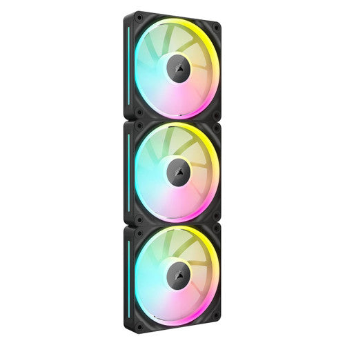 Corsair CO-9051026-WW iCUE Link LX120 RGB 120mm PWM Fans Triple Pack Includes iCUE Link System Hub– Black