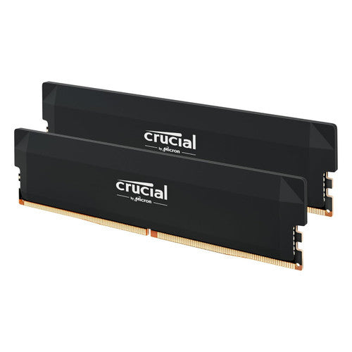 Crucial CP2K16G60C36U5B Pro 32GB DDR5 RAM Kit (2x16GB),CL36 6000MHz, Overclocking Desktop Gaming Memory, Black
