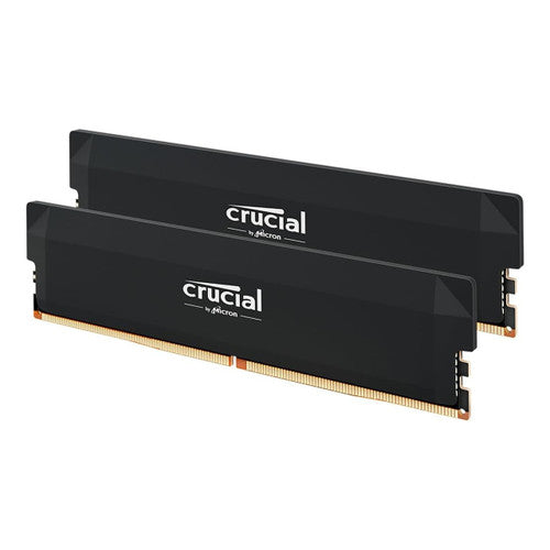 Crucial CP2K32G64C40U5B Pro DDR5 RAM 64GB Kit (2x32GB) 6400MHz CL40, Overclocking Desktop Gaming Memory, Black