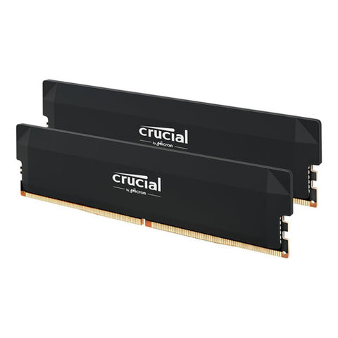 Crucial CP2K32G64C40U5B Pro DDR5 RAM 64GB Kit (2x32GB) 6400MHz CL40, Overclocking Desktop Gaming Memory, Black