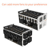 AAAwave 6-10 GPU Galvanized Steel Open Frame Mining Rig Frame Chassis for Cryptocurrency ETH RVN ERGO FLUX
