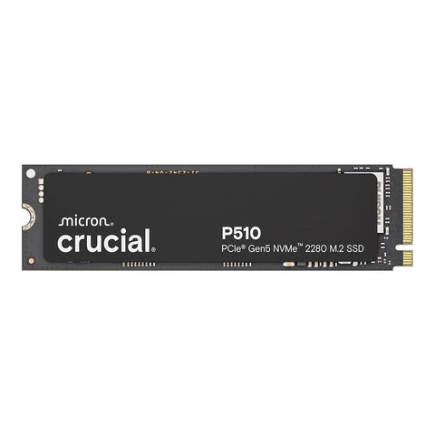 Crucial CT1000P510SSD8 P510 1TB Gen5 NVMe SSD, Up to 11,000 MB/s, PCIe 5.0 M.2 2280 SSD, Internal Solid State Drive