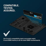 Crucial 16GB DDR5 4800 PC5-38400 CL40 Single Channel Desktop Memory Module (Black) CT16G48C40U5