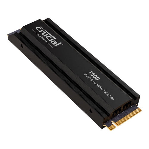 Crucial T500 GEN4 SSD M.2 2280 2TB PCIe 4.0 NVMe 3D NAND TLC, Up to 7400MB/s, Internal SSD with Heatsink CT2000T500SSD5