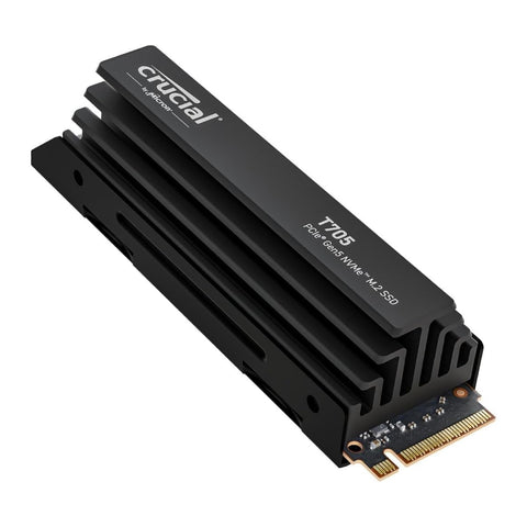 Crucial CT2000T705SSD5 T705 PCIe Gen5 NVMe 2TB SSD w/ Heatsink,Up to 14,500MB/s,TLC NAND,Solid State Drive, 1Mo Adobe CC