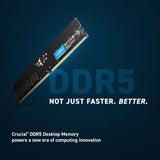 Crucial RAM 32GB Kit (2x16GB) DDR5 4800MHz CL40 Desktop Memory CT2K16G48C40U5