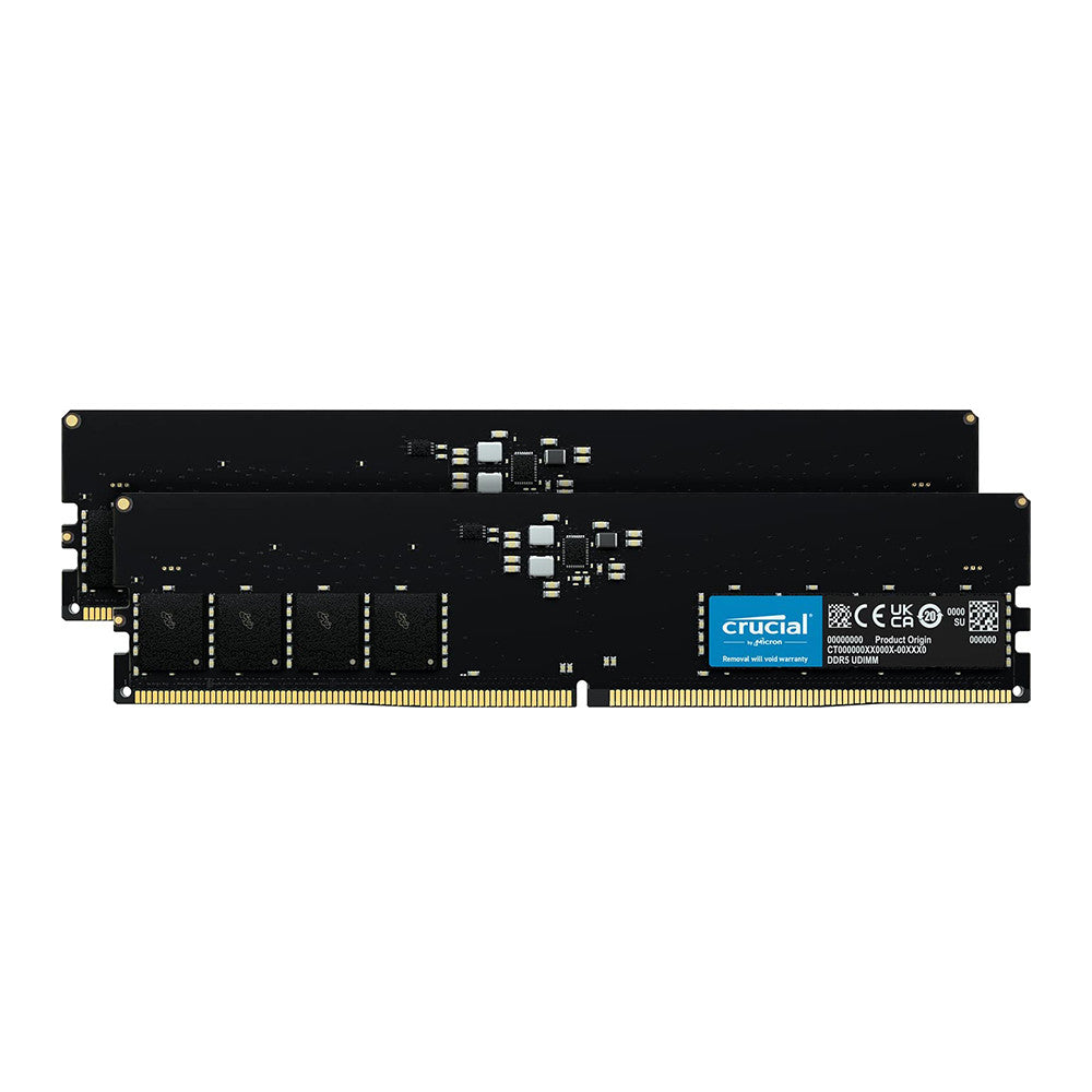 Crucial RAM 32GB Kit (2x16GB) DDR5 4800MHz CL40 Desktop Memory CT2K16G48C40U5