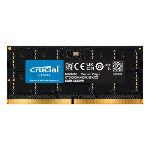 Crucial CT32G52C42S5 32GB DDR5 RAM, 5200MHz (or 4800MHz) Laptop Memory, Compatible w/ 3th Gen Intel Core,AMD Ryzen 7000