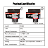 Maxtor CTG8EL-20g Plastic Jar Thermal Paste  for IC/Processor/CPU/GPU/All Coolers,12.8W/m.k Carbon Based High Performance
