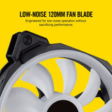 Refurbished Corsair LL Series LL120 RGB 120mm Dual Light Loop LED PWM fan 3 Pack (Black) CO-9050072-WW/RF