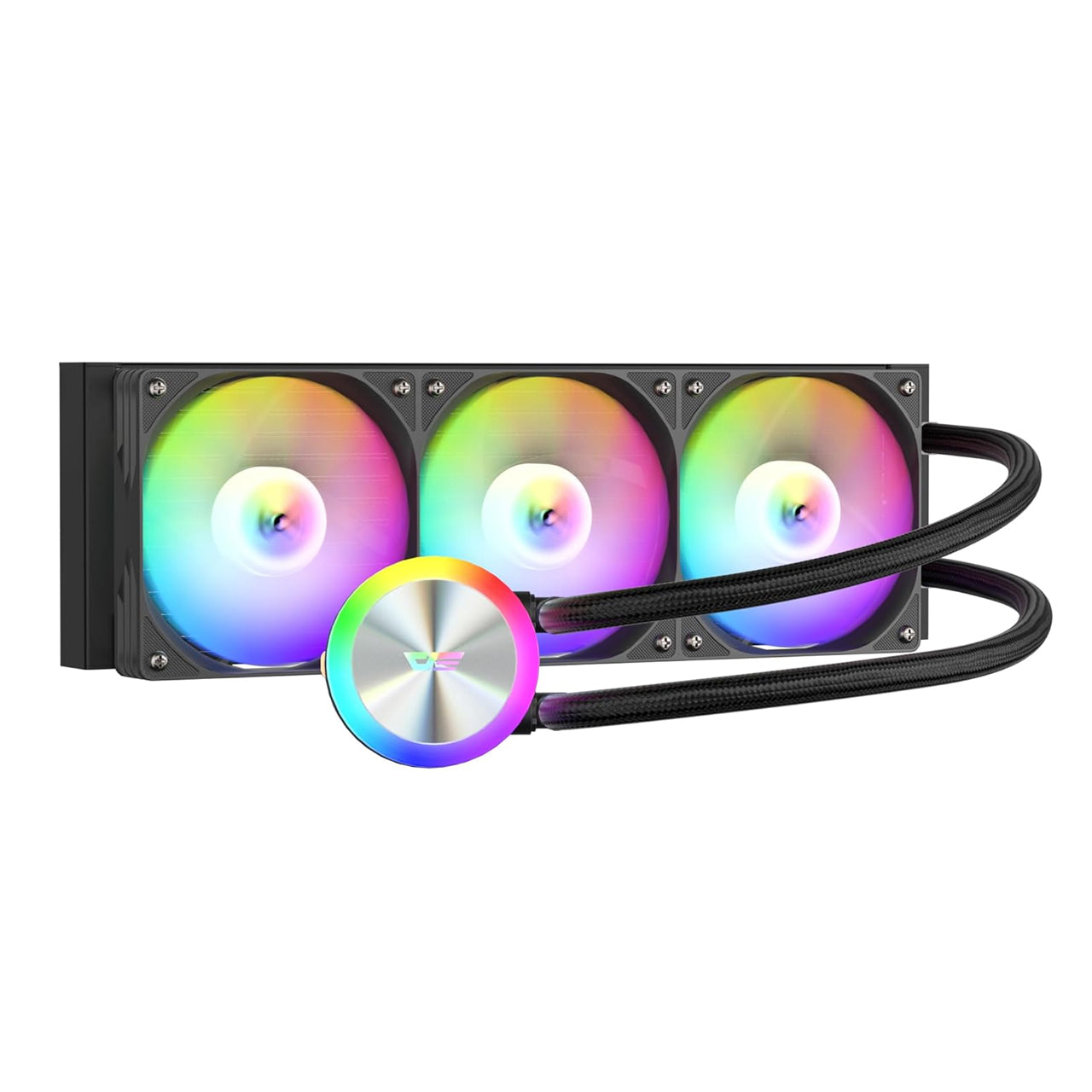 DarkFlash DF-DG360D-BK Liquid CPU Coole ARGB PWM Daisy Chain Connection Fans AIO Compatible w/Intel 1851/1700,AMDAM4/AM5