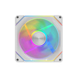 darkFlash G24, Single 120mm Magnetic ARGB PWM Case Fans, FDB Bearing, Magnetic Splice Design, Up to 2000RPM (No Cables Included) - White