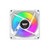 darkFlash G24, Single 120mm Magnetic ARGB PWM Case Fans, FDB Bearing, Magnetic Splice Design, Up to 2000RPM (No Cables Included) - White