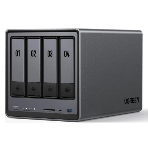 UGREEN NASync DXP4800, 4-Bay NAS with Intel N100 Quad-Core CPU 8GB DDR5 RAM, 2*2.5GbE, 4K HDMI,SD Card Reader (Diskless)
