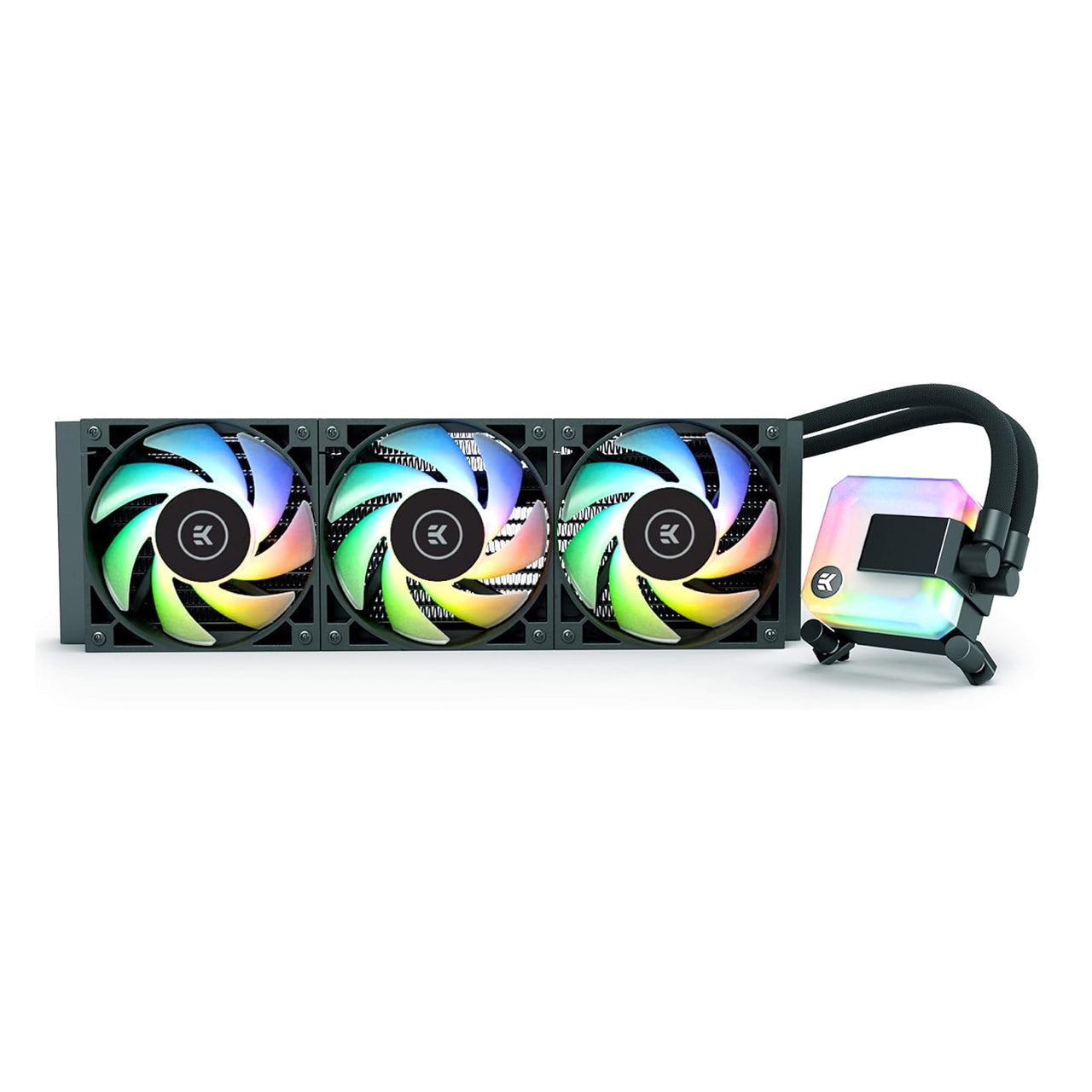EKWB D-RGB 360mm All-in-One CPU Cooler with EK-Vardar PMW Fans, Water Cooling Compatible Intel & AMD EKAIO360
