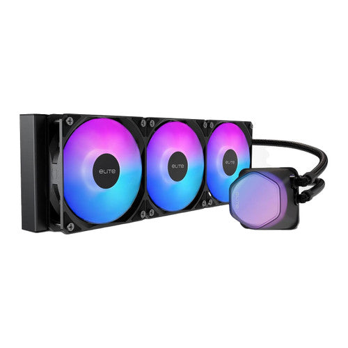 Cooler Master ELW-D36M-A21DA-R1 360 Elite CPU Liquid Cooler, aRGB,AMD Ryzen 9 AM5|4, Intel Ultra i9 LGA 1851|1700-Black