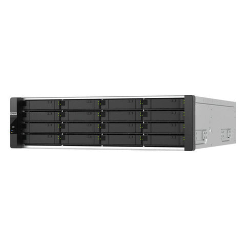 QNAP ES1686DC-R2-2142IT-96G-US 16-Bay 48GB Dual Active Controllers ZFS NAS and iSCSI/ IP-SAN. 3U,SAS 12G, 4x10GbE(SFP+)
