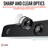 Poly Studio X52 All-In-One Video Bar & TC10 Controller Kit, 4KUHD-60 fps, H.264 High Profile, USB-Wireless LAN 8D8L1AA#ABA