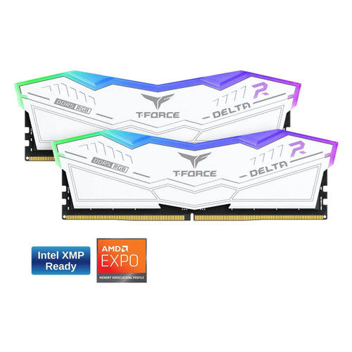 TEAMGROUP FF4D516G6000HC38ADC01 T-Force Delta RGB 16GB (2 x 8GB) 288-Pin PC RAM DDR5 6000 (PC5 48000) Memory