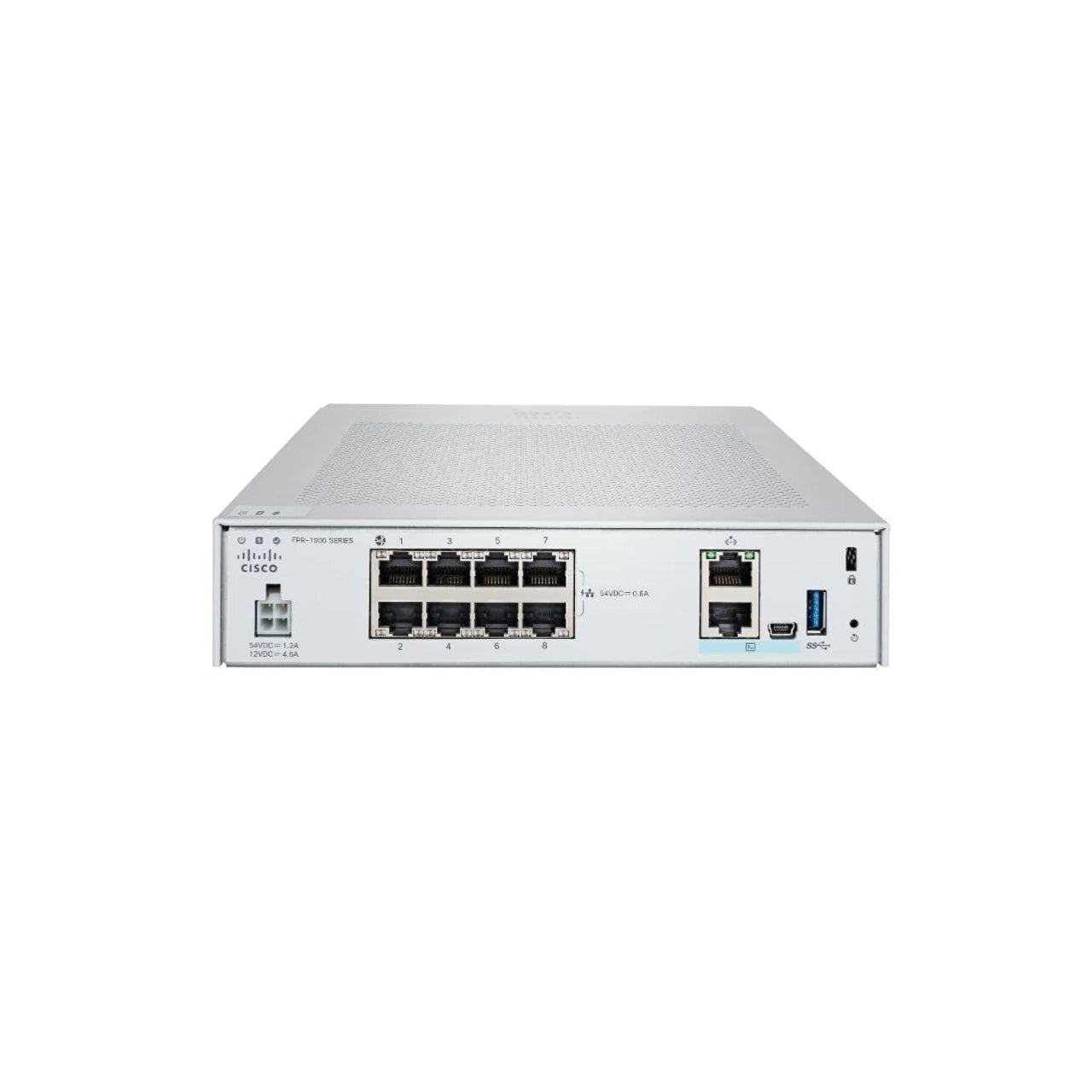 Cisco Secure Firewall: Firepower 1010 Appliance with FTD Software, 8-Gigabit Ethernet (GbE) Ports, Up to 650 Mbps Throughput - FPR1010-NGFW-K9