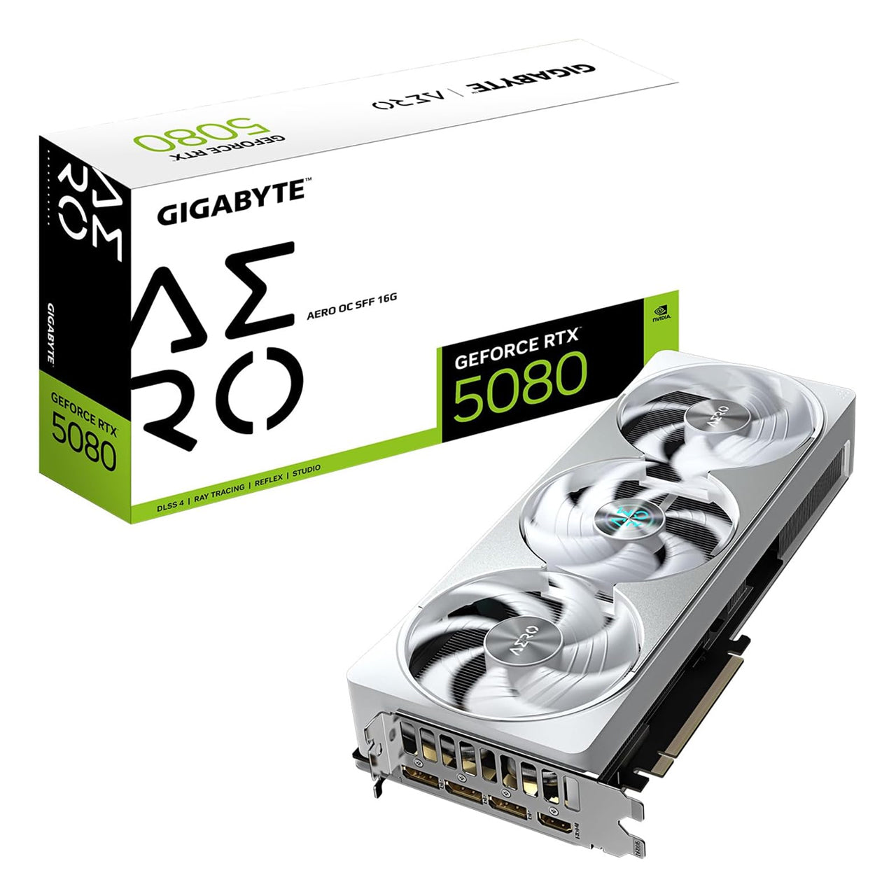 Gigabyte AERO GeForce RTX 5080 16GB GDDR7 PCI Express 5.0 Graphics Card GV-N5080AERO OC-16GD