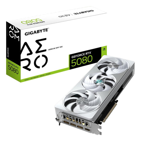 Gigabyte AERO GeForce RTX 5080 16GB GDDR7 PCI Express 5.0 Graphics Card GV-N5080AERO OC-16GD