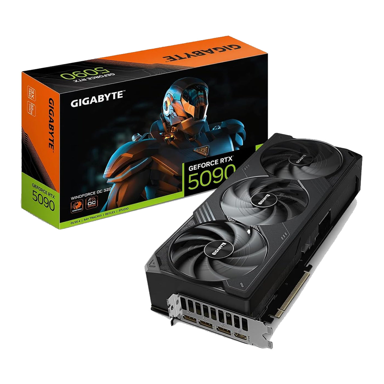 Gigabyte GV-N5090WF3OC-32GD GeForce RTX 5090 WINDFORCE OC 32G Graphics Card, WINDFORCE Cooling System,32GB 512-bit GDDR7