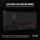 Corsair H150i Liquid CPU Cooler 360mm AIO RGB Elite PWM Fans Intel LGA 1700, 1200, 2066, AMD, AM5, AM4 (White) CW-9060079-WW
