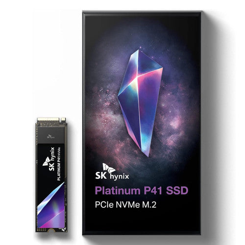 SK Hynix Platinum P41 2TB PCIe NVMe Gen4 M.2 2280 Internal Gaming SSD, Up to 7,000MB/S,Solid State Drive SHPP41-2000GM-2