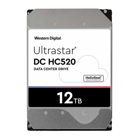 WD Ultrastar 0F29562 DC HC520 12TB HDD SAS-12Gbps 3.5-Inch Internal Hard Drive ‎HUH721212AL4204