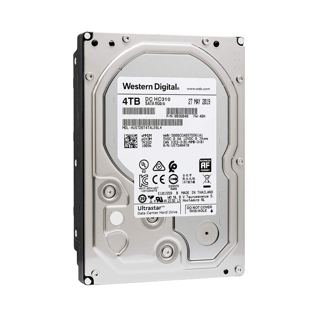 HGST HUS726T4TALE6L4 Ultrastar 4TB 7200 RPM 512e SATA 6Gb/s 3.5-Inch Internal Hard Disk Drive