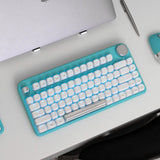 AZIO IK409 IZO Wireless Mechanical Keyboard with Red Switches in Mint Daisy