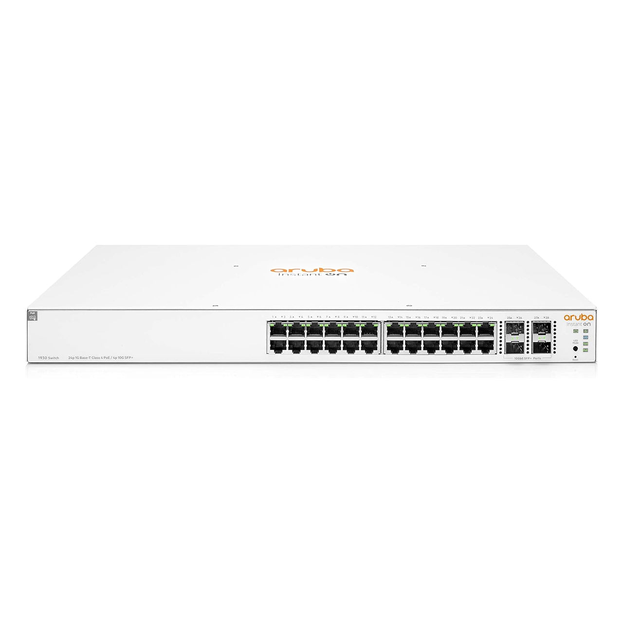 HPE Networking Instant On 1930 24-Port Gb Smart-managed Layer 2+ Ethernet Switch with PoE | 24x 1G | 4x SFP+ | 24x CL4 PoE 195W | US Cord | JL683B#ABA